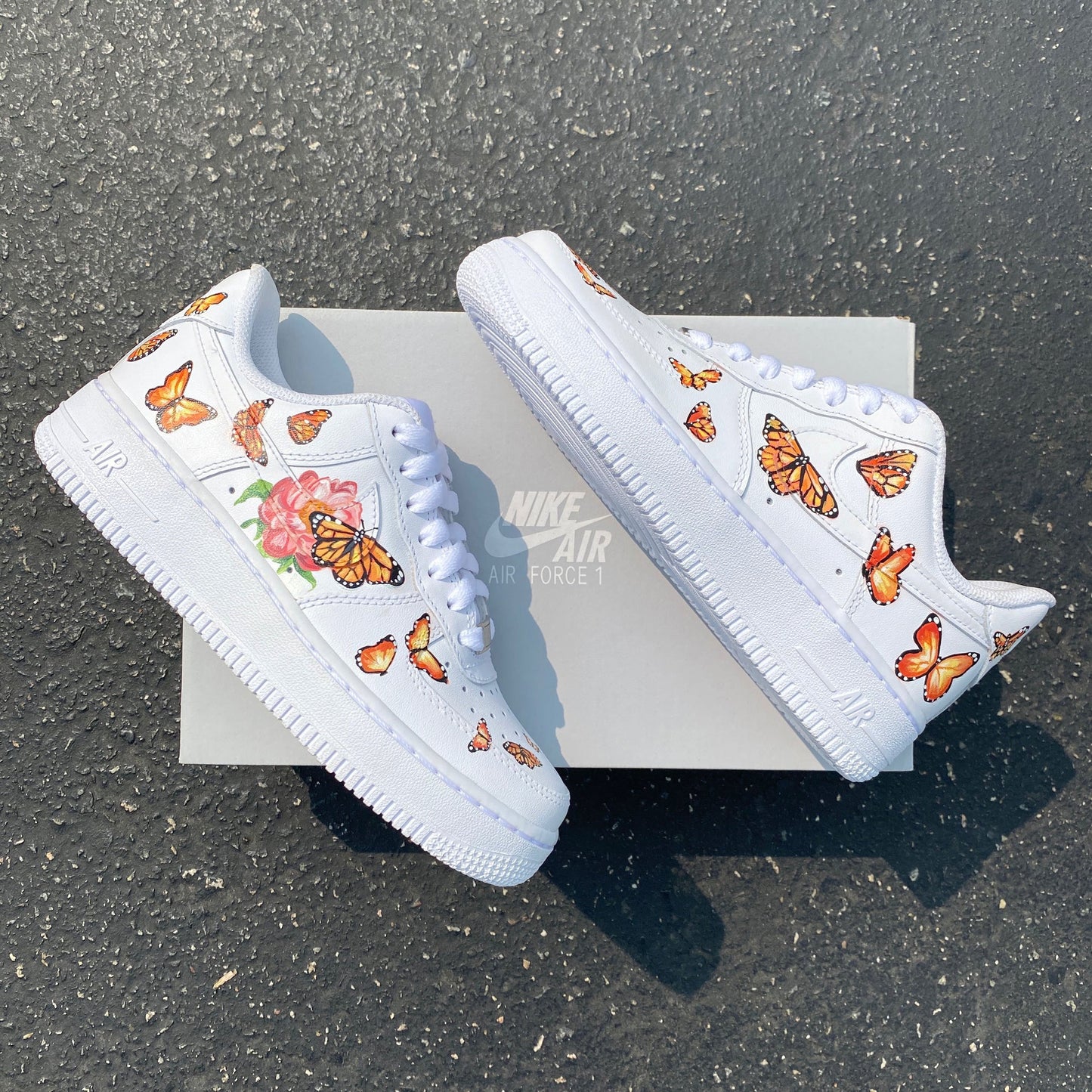Custom Air Force 1 Shoes Butterfly Style