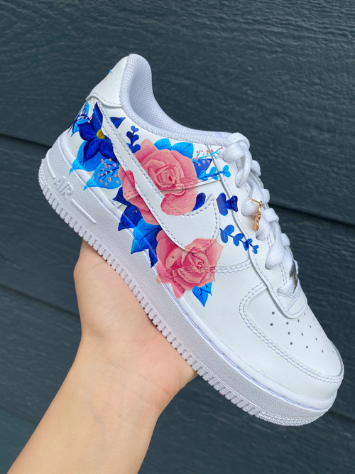 Custom Air Force 1 Shoes Floral Style
