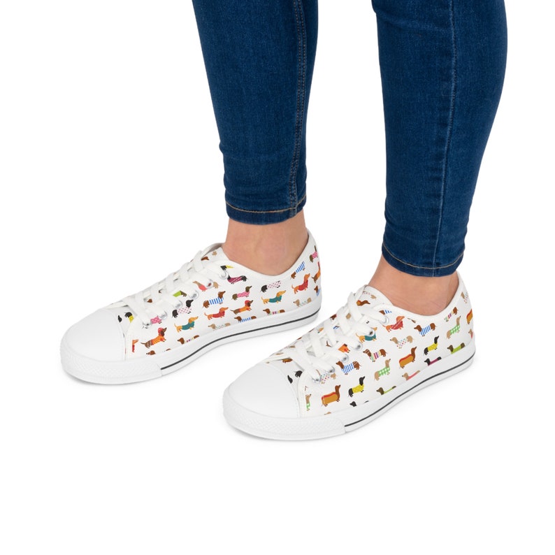 Women's Low Top Sneaker Dachshund Lover Sneakers