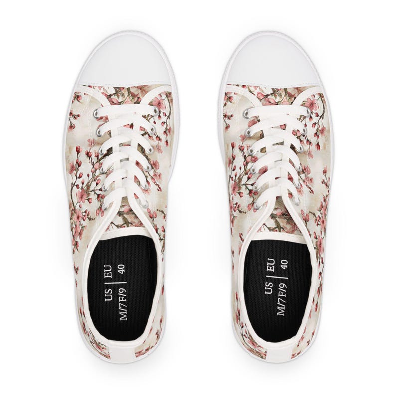 Women's Low Top Sneaker Floral Sneakers