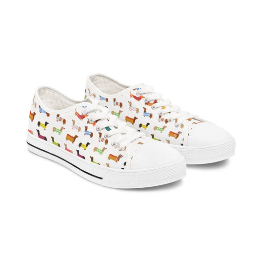 Women's Low Top Sneaker Dachshund Lover Sneakers