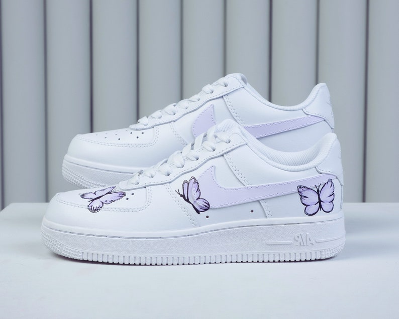 Custom Air Force 1 Shoes Butterfly Style