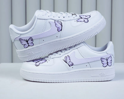 Custom Air Force 1 Shoes Butterfly Style