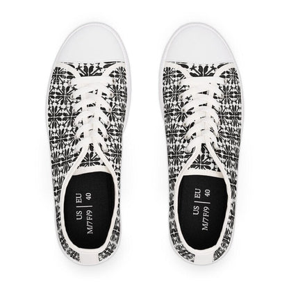 Colorful Women's Low Top Sneaker Palm Black